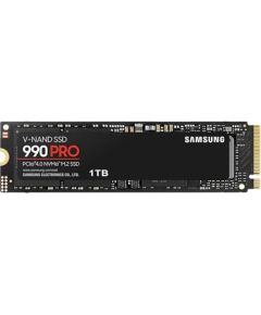 SSD|SAMSUNG|990 PRO|1TB|M.2|PCIE|NVMe|MLC|Write speed 6900 MBytes/sec|Read speed 7450 MBytes/sec|2.3mm|TBW 600 TB|MTBF 1500000 hours|MZ-V9P1T0BW