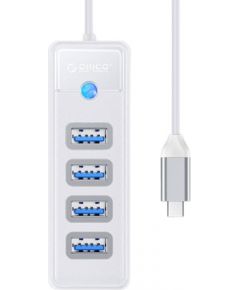Orico Hub Adapter USB-C to 4x USB 3.0, 5 Gbps, 0.15m (White)