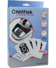 Nilfisk Elite hoover bags 107412688 4 pcs.