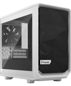 Fractal Design Meshify 2 Nano White TG clear tint,  ITX, Power supply included No