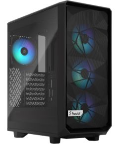 Fractal Design Meshify 2 Compact Lite RGB Black TG Light, Mid-Tower, Power supply included No