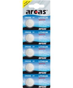 Arcas CR2032, Lithium, 5 pc(s)