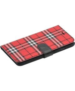Tellur Book case Bimaterial for iPhone 7 black/red