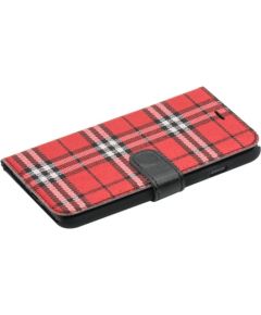 Tellur Book case Bimaterial for iPhone 7 black/red