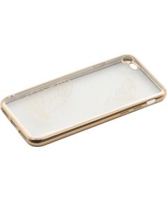 Tellur Cover Silicone for iPhone 7 Butterfly gold