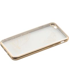 Tellur Cover Silicone for iPhone 7 Butterfly gold