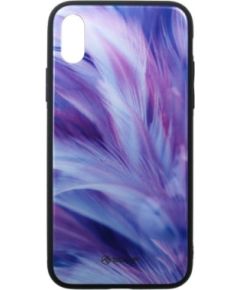 Tellur Cover Glass print for iPhone XS feather