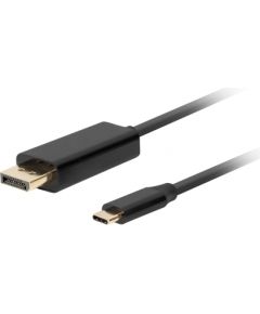 Lanberg CA-CMDP-10CU-0005-BK video cable adapter 0.5 m USB Type-C DisplayPort Black