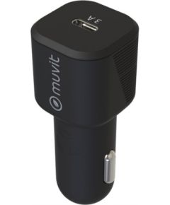 muvit for change MCPAK0045 PD 20W Car Charger + USB-C/ Lightning Cable (black)