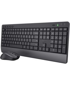 Trust Trezo keyboard Mouse included RF Wireless QWERTY US English Black