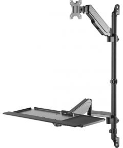 DIGITUS Flexible Single Monitor stand/seat wall-mounted workstation