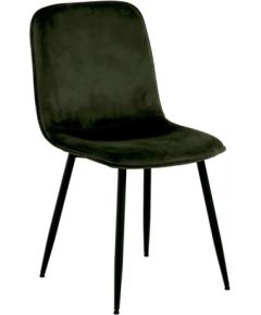 Krēsls INES 49.2x57.5xH84cm melns/olīvu zaļš