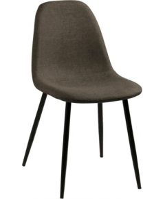 Krēsls WILMA 44.5x56xH84cm melns/pelēkbrūns