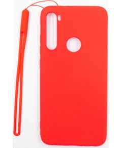 Evelatus  
       Xiaomi  
       Xiaomi Redmi Note 8 / Redmi Note 8 2021 Soft Touch Silicone Case with Strap 
     Red