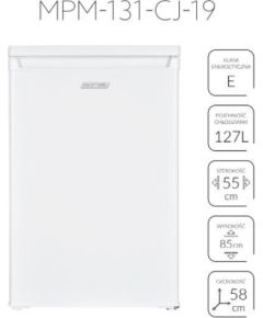 Free-standing refrigerator MPM-131-CJ-19 127 l, white