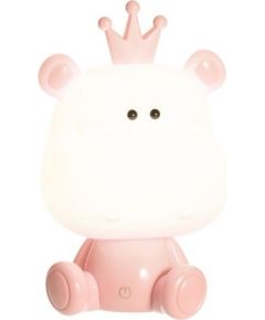 G.l. bērnu Hippo rozā LED 3000K 3W 4,5-5V