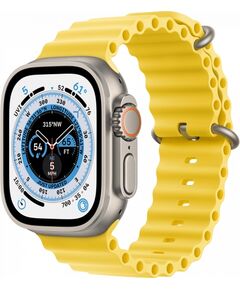 Apple Watch Ultra GPS + Cellular 49mm Titanium Case with Yellow Ocean Band Smart-Watch Pulksteņi