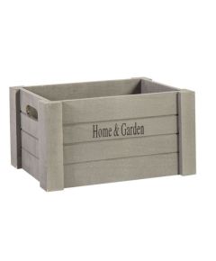 (Ir veikalā) Koka kaste Grozs Home&Garden 84848 260mm x 160mm x 130mm Pelēka