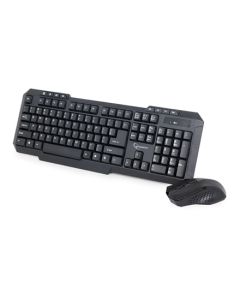 Gembird KBS-WM-02 Desktop Set, Keyboard US, + Mouse, Bluetooth, Wireless, Black