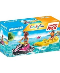 Playmobil PLAYMOBIL 70906 Starter Pack Water Scooter with Banana Boat Construction Toy