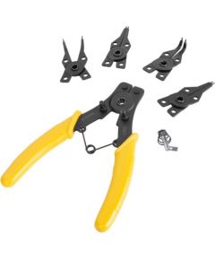 Circlip Pliers 6" Deli Tools EDL104506 (yellow)