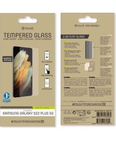 Samsung Galaxy S22+ Tempered Screen Glass By Muvit Transparent