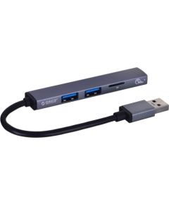 ORICO HUB USB-C 3X USB-A, MICROSD, 5 GBPS, ALU