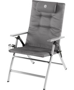 Coleman 5 Position Padded Recliner Chair 2000038333, camping deck chair (grey/silver)