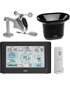 TFA wireless weather station with wind and rain gauge WEATHER PRO (black)