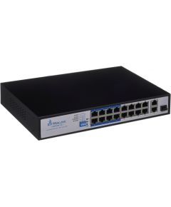 Extralink VIRTUS V3 Unmanaged L2 Fast Ethernet (10/100) Power over Ethernet (PoE) 1U Black