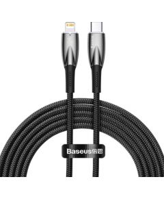 USB-C cable for Lightning Baseus Glimmer Series, 20W, 2m (Black)