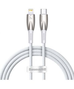 USB-C cable for Lightning Baseus Glimmer Series, 20W, 1m (White)