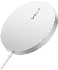 Baseus Simple Mini3 Magnetic Wireless Charger 15W (Silver)