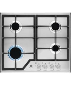 Electrolux EGS6426SX hob Stainless steel Built-in Gas 4 zone(s)