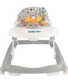 Baby Mix BabyMix Baby Walker Art.47976 Grey Bērnu interaktīvie staiguli