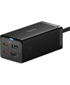 Baseus GaN5 Pro wall charger 2xUSB-C + USB + HDMI, 67W (black)