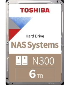 Toshiba 6TB N300 Bulk 7200 / SA3 - HDWG460UZSVA