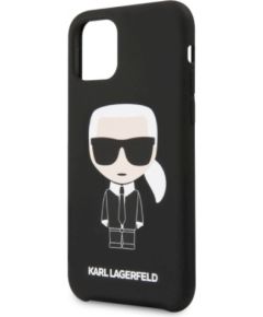 Karl Lagerfeld KLHCP12SSLKHBK Head Cover Aizsargapvalks Apple iPhone 12 Mini Melns