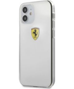 Ferrari ESTRHCP12STR Izturīgs Silikona Aizsargapvalks Apple iPhone 12 Mini Caurspīdīgs