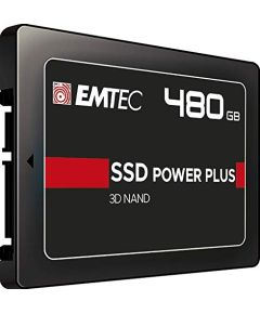 Emtec X150 SSD Power Plus 480 GB Solid State Drive (black, SATA 6 GB / s, 2.5 inches)