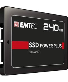 Emtec X150 SSD Power Plus 240 GB Solid State Drive (black, SATA 6 GB / s, 2.5 inches)