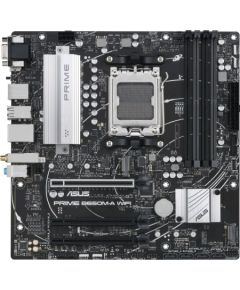 Asus PRIME B650M-A WIFI Processor family AMD, Processor socket AM5, DDR5 DIMM, Memory slots 4, Supported hard disk drive interfaces 	SATA, M.2, Number of SATA connectors 4, Chipset AMD B650, mATX