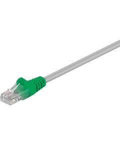 Goobay CAT 5e Crossover-patch cable, U/UTP 68864 5 m, Grey, green