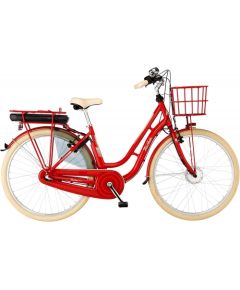 Fischer Die Fahrradmarke FISCHER Bicycle CITA Retro 2.0 (2022), Pedelec (red (glossy), 28, 48 cm frame)