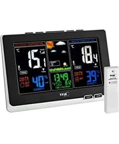 TFA wireless weather station with color display SPRING (black/silver)