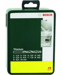 Bosch Metal drill bit Titanium Set 19 pieces