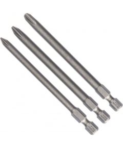 Bosch screwdriver bit set extra hard, 89mm, PH 1, PH 2, PH 3, bit set (3 pieces)