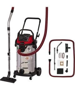 Einhell TE-VC 2340 SACL, wet/dry vacuum cleaner (burgundy red/stainless steel)