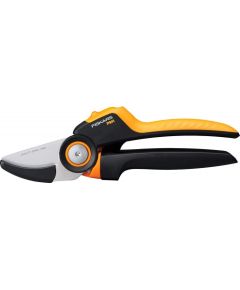 Fiskars PowerGear P941 rolling handle pruning shears (black/orange, anvil shears)