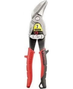 Stanley Tin Snips FatMax left-hand cutting, with throughfeed (black/red, 250mm)